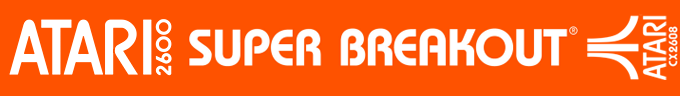 Super Breakout logo for Atari 2600
